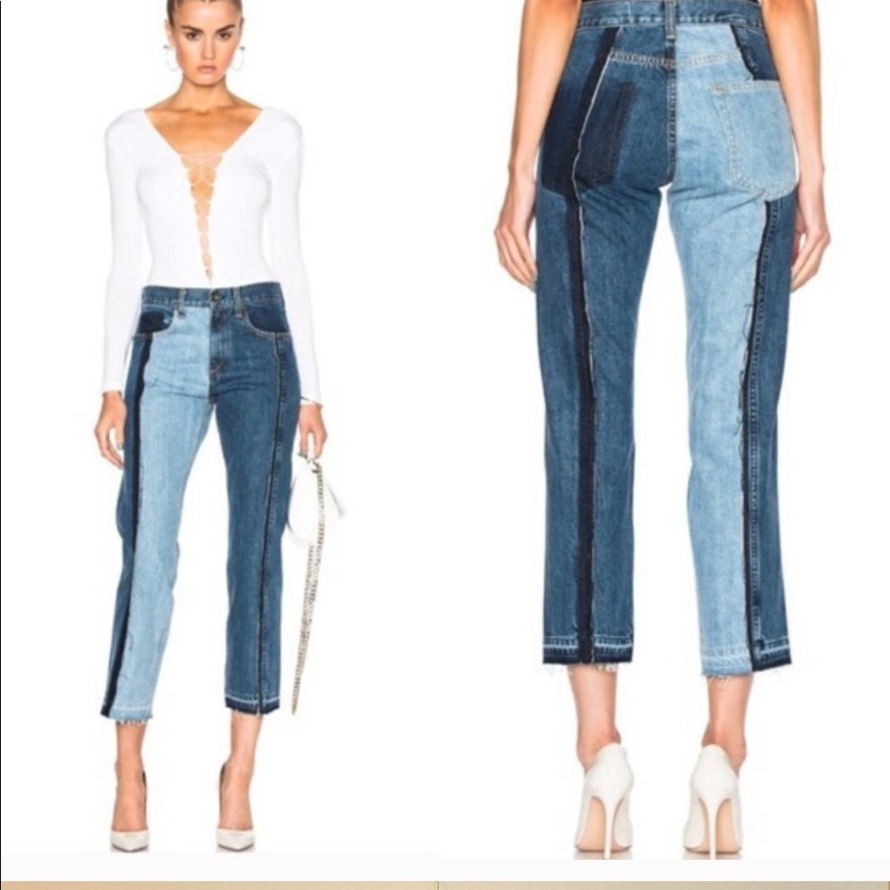 rag & bone Two-Tone Blue Jeans